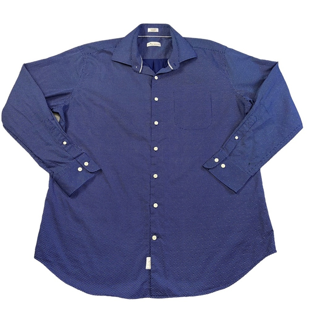 Peter Millar Men’s Patterned Button Up Long Sleev… - image 1